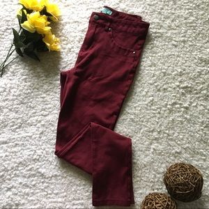 Ci Sono burgundy jeggings, small